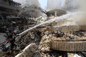 Israeli Strike In The Southern Suburb Of Beirut - Lebanon