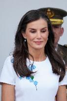 Spanish Royal Couple Attends Armed Forces Day - Spain