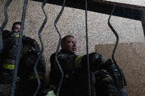 Russian Attack Hits A Residential Building In Kharkiv - Ukraine