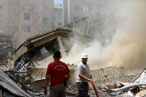 Israeli Strike In The Southern Suburb Of Beirut - Lebanon