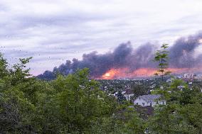 Russian Attack Hits A Residential Building In Kharkiv - Ukraine