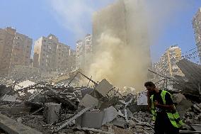 Israeli Strike In The Southern Suburb Of Beirut - Lebanon