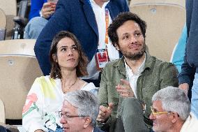 2025 French Open - Celebrities In Stand Day 13 NB