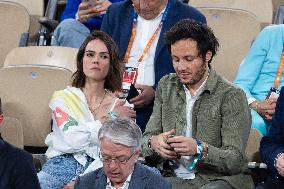 2025 French Open - Celebrities In Stand Day 13 NB
