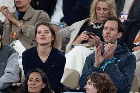 2025 French Open - Celebrities In Stand Day 13 NB