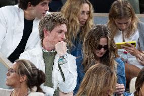 2025 French Open - Celebrities In Stand Day 13 NB