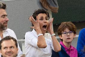 2025 French Open - Celebrities In Stand Day 13 NB