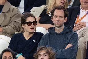2025 French Open - Celebrities In Stand Day 13 NB