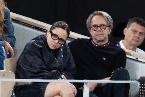 2025 French Open - Celebrities In Stand Day 13 NB