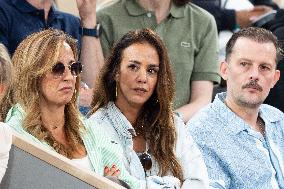 2025 French Open - Celebrities In Stand Day 13 NB