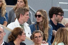 2025 French Open - Celebrities In Stand Day 13 NB