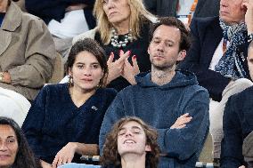 2025 French Open - Celebrities In Stand Day 13 NB