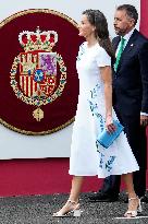 Spanish Royal Couple Attends Armed Forces Day - Spain