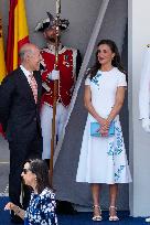 Spanish Royal Couple Attends Armed Forces Day - Spain
