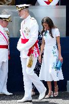 Spanish Royal Couple Attends Armed Forces Day - Spain