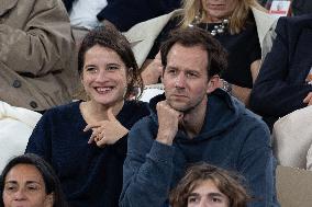 2025 French Open - Celebrities In Stand Day 13 NB