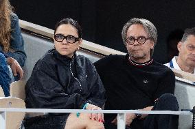 2025 French Open - Celebrities In Stand Day 13 NB