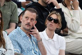 2025 French Open - Celebrities In Stand Day 13 NB