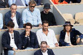 2025 French Open - Celebrities In Stand Day 13 NB