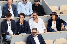 2025 French Open - Celebrities In Stand Day 13 NB