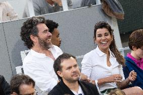 2025 French Open - Celebrities In Stand Day 13 NB