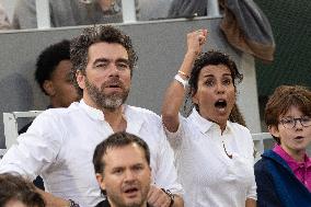 2025 French Open - Celebrities In Stand Day 13 NB