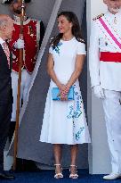Spanish Royal Couple Attends Armed Forces Day - Spain