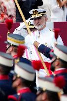 Spanish Royal Couple Attends Armed Forces Day - Spain