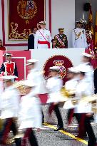 Spanish Royal Couple Attends Armed Forces Day - Spain