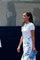 Spanish Royal Couple Attends Armed Forces Day - Spain