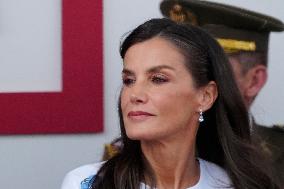 Spanish Royal Couple Attends Armed Forces Day - Spain