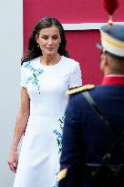 Spanish Royal Couple Attends Armed Forces Day - Spain