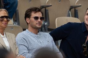 2025 French Open - Celebrities In Stand Day 14 NB