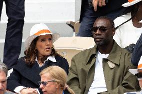 2025 French Open - Celebrities In Stand Day 14 NB