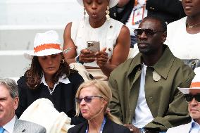 2025 French Open - Celebrities In Stand Day 14 NB