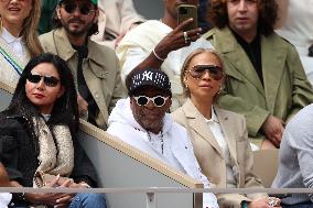 2025 French Open - Celebrities In Stand Day 14 NB