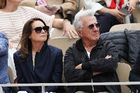 2025 French Open - Celebrities In Stand Day 14 NB