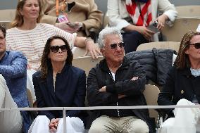 2025 French Open - Celebrities In Stand Day 14 NB