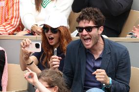 2025 French Open - Celebrities In Stand Day 14 NB