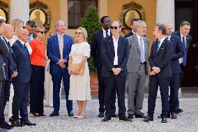 NO TABLOIDS -  President Macron Visiting Monaco