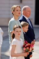 NO TABLOIDS -  President Macron Visiting Monaco