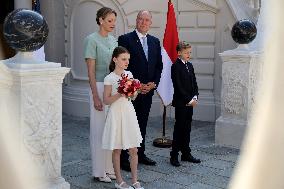 NO TABLOIDS -  President Macron Visiting Monaco