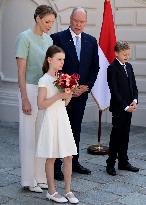 NO TABLOIDS -  President Macron Visiting Monaco