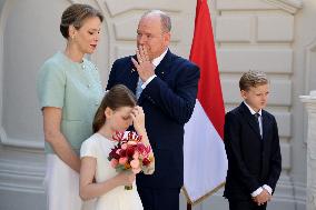 NO TABLOIDS -  President Macron Visiting Monaco