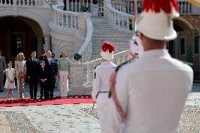 NO TABLOIDS - President Macron Visiting Monaco