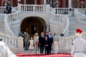 NO TABLOIDS - President Macron Visiting Monaco