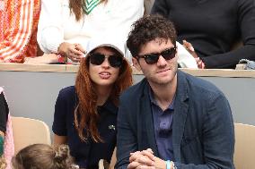 2025 French Open - Celebrities In Stand Day 14 NB