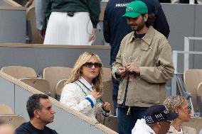 2025 French Open - Celebrities In Stand Day 14 NB
