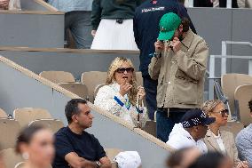 2025 French Open - Celebrities In Stand Day 14 NB