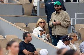 2025 French Open - Celebrities In Stand Day 14 NB